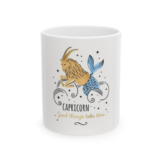 Capricorn Astrology Mug – Success & Strength Quote Cup