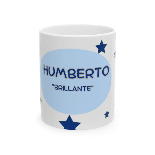 Personalized Starry Ceramic Mug for Coffee Lovers, Custom Name Gift for Birthdays, Unique Home Decor, Star-Themed Mug, Great for Desktop