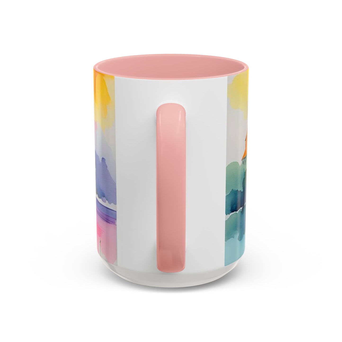 Colorful Landscape Coffee Mug, Artistic Coffee Cup, Vibrant Drinkware, Housewarming Gift, Nature Lover's Mug, Unique Home Decor