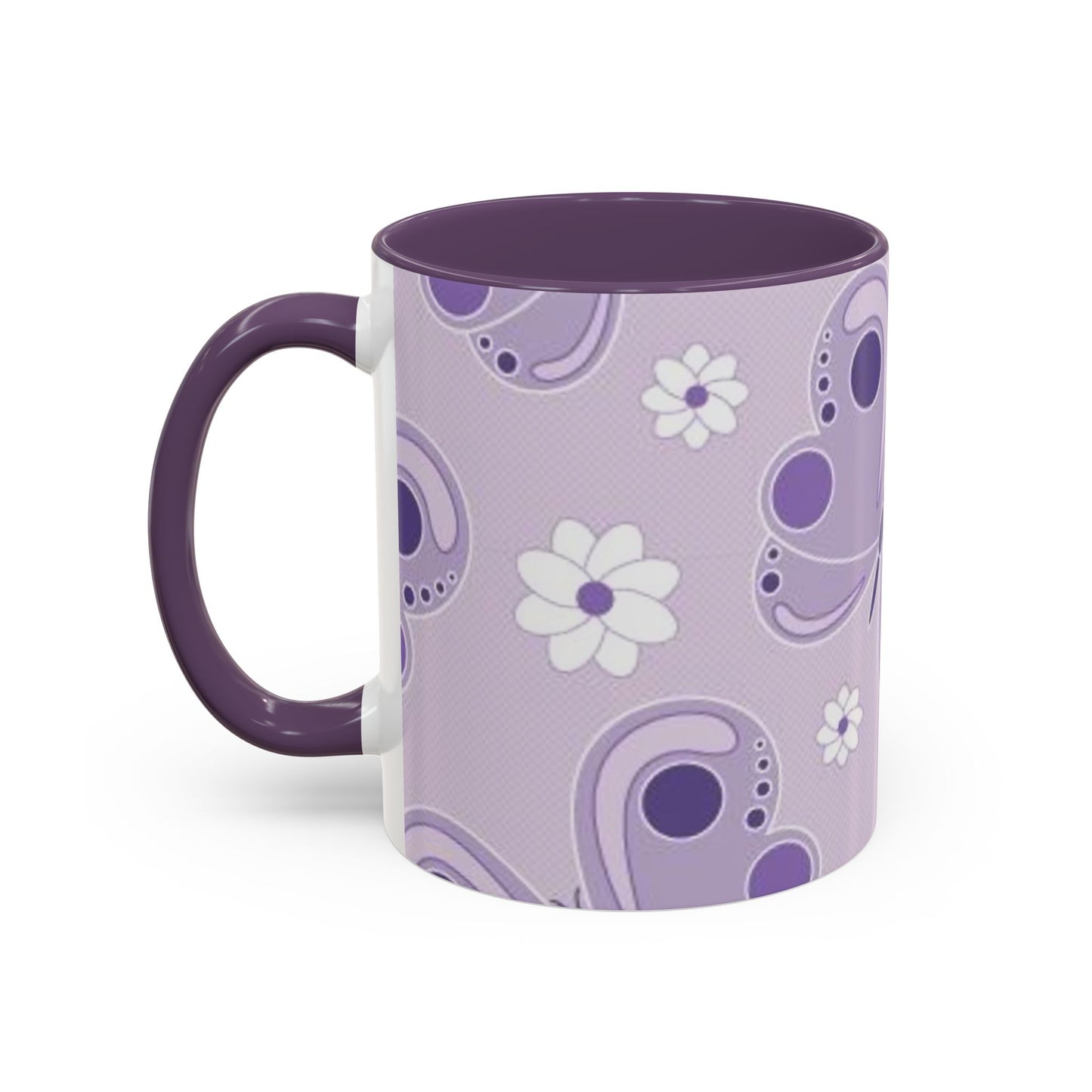 Butterfly Accent Coffee Mug - Floral Drinkware for Nature Lovers, Gift for Her, Spring Decor, Cute Coffee Cup