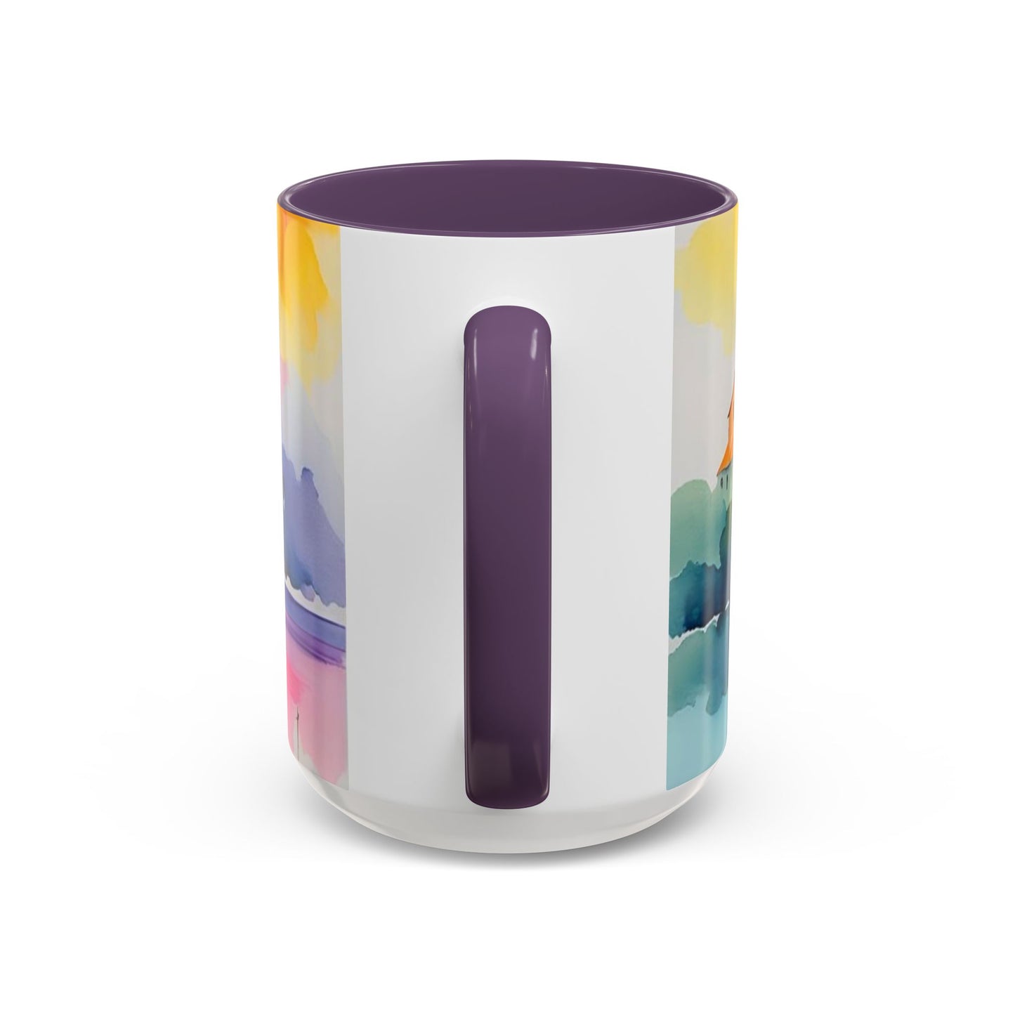 Colorful Landscape Coffee Mug, Artistic Coffee Cup, Vibrant Drinkware, Housewarming Gift, Nature Lover's Mug, Unique Home Decor
