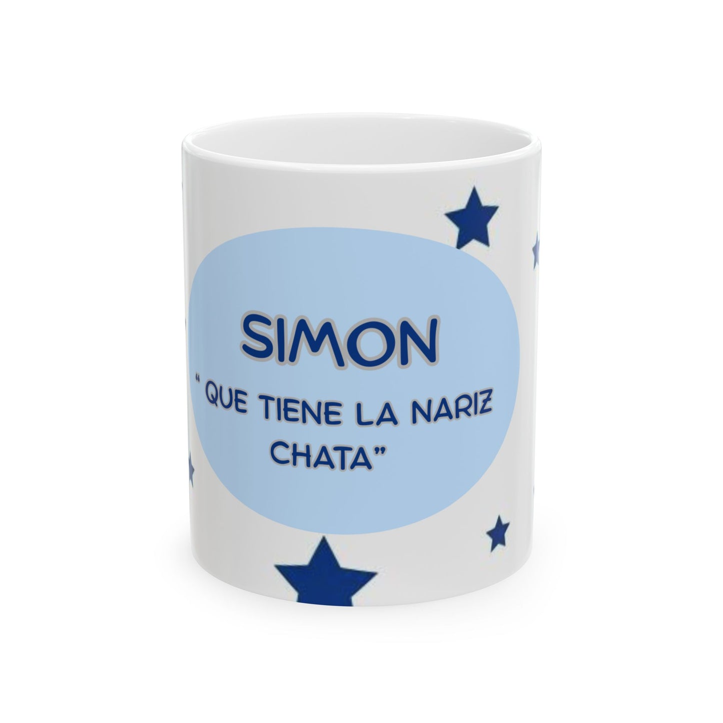 Personalized Ceramic Mug with Stars - Custom Gift for Coffee Lovers, Birthday Present, Home Décor, Mother's Day, Father's Day