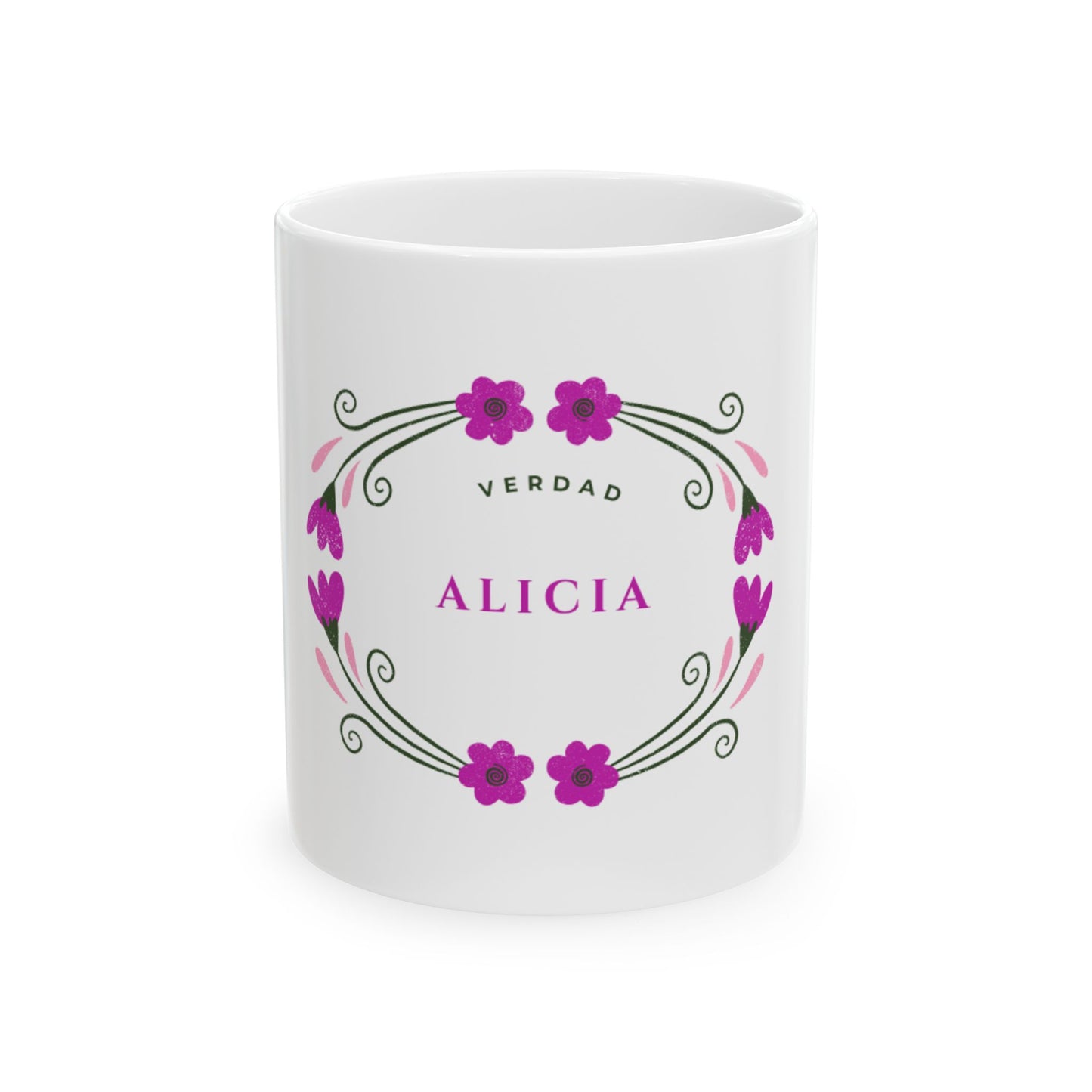 Taza Alicia –  Verdad | Diseño Floral