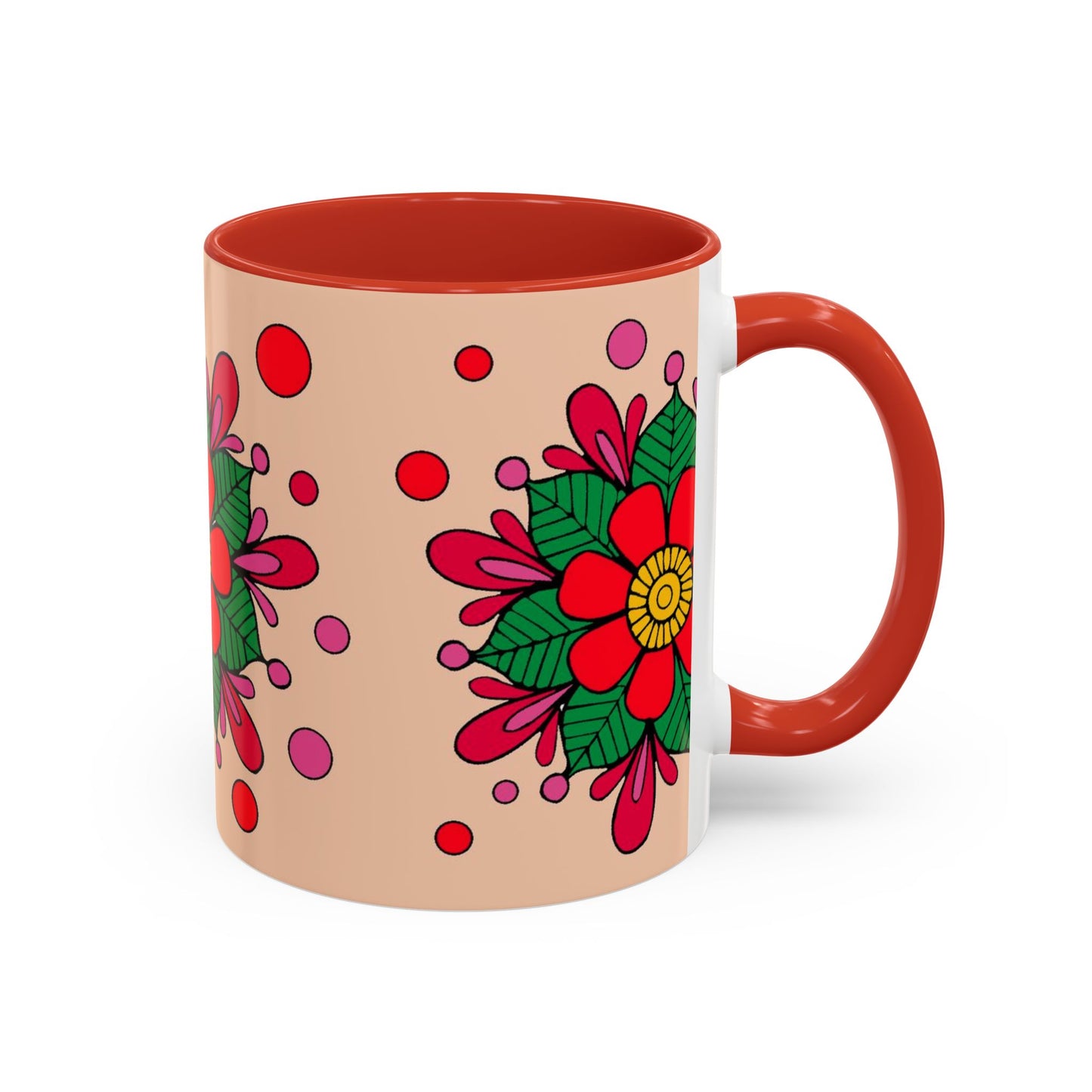 Vibrant Floral Coffee Mug