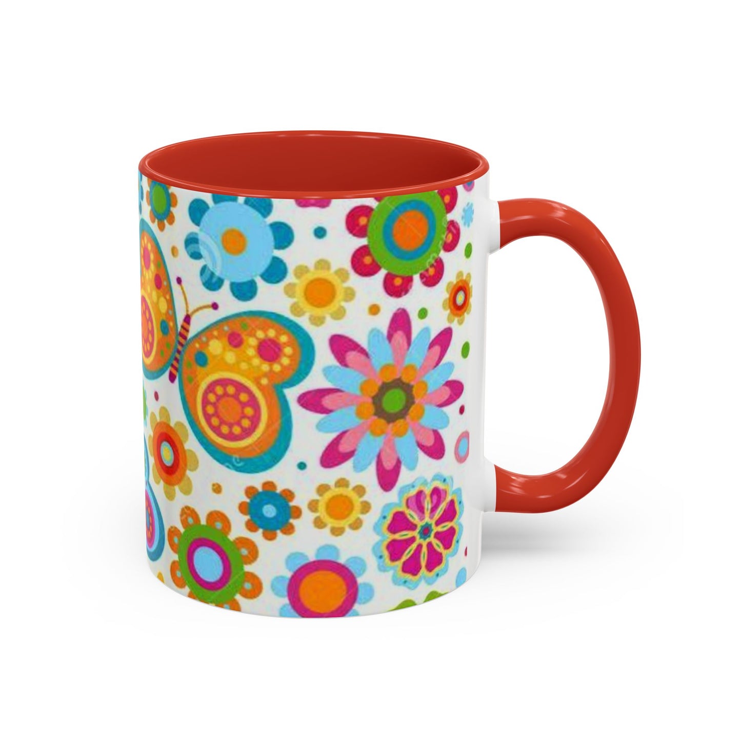 Butterfly Accent Coffee Mug (11, 15oz)