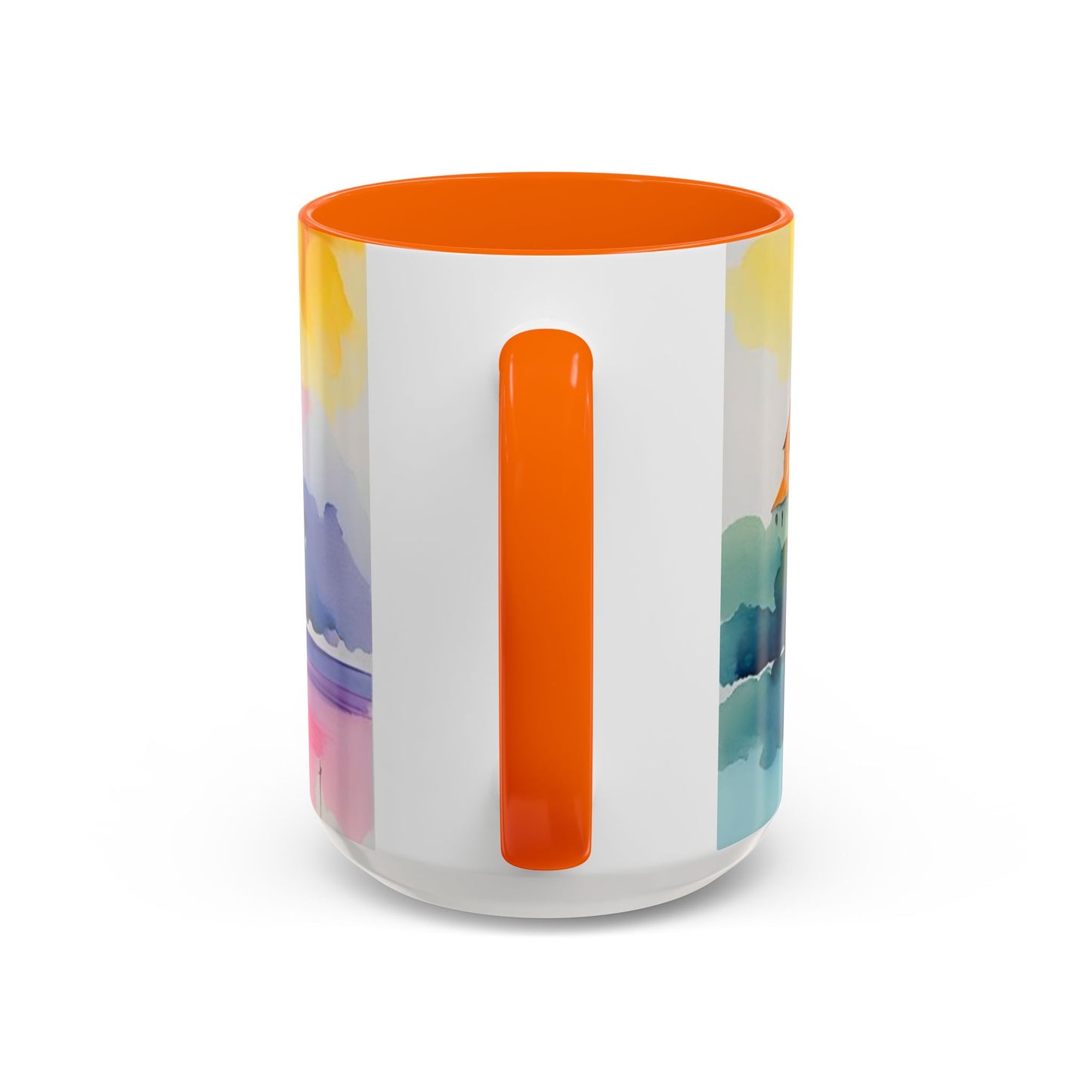 Colorful Landscape Coffee Mug, Artistic Coffee Cup, Vibrant Drinkware, Housewarming Gift, Nature Lover's Mug, Unique Home Decor