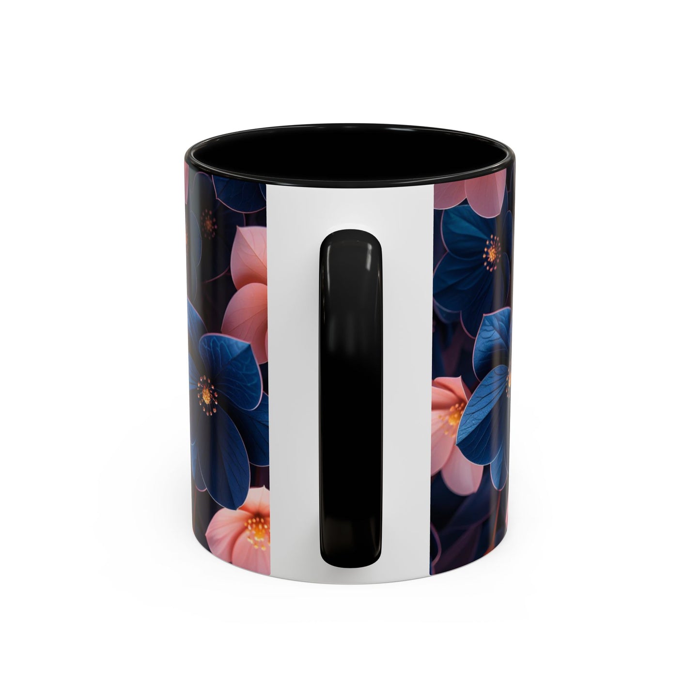 Floral Accent Coffee Mug | Stylish Drinkware for Flower Lovers, Gift for Gardeners, Home Decor, Spring Celebrations, Unique Gift Idea