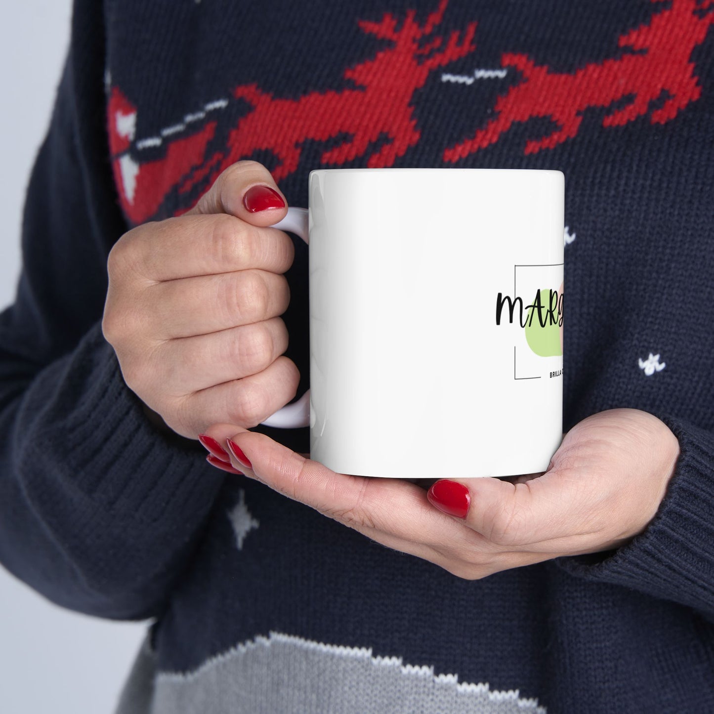Taza Margarita – Perla y Flor | Diseño Moderno