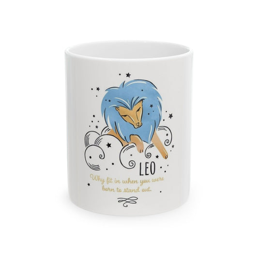 Leo Horoscope Mug – Majestic Lion Ceramic Cup