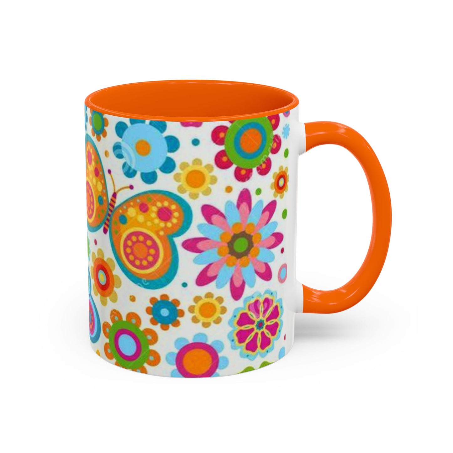 Butterfly Accent Coffee Mug (11, 15oz)