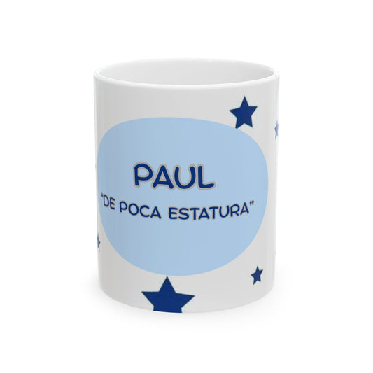 Personalized Starry Ceramic Mug - Custom Gift for Paul, Cute Coffee Cup, Birthday, Celebrate with Style