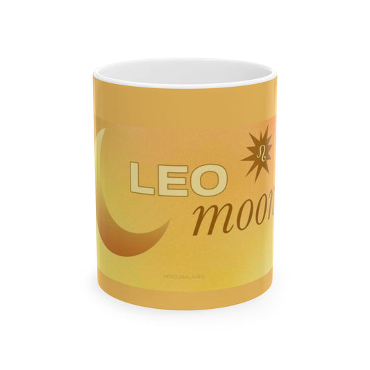 Leo Moon Ceramic Mug - Astrology Gift, Zodiac Mug, Coffee Cup, Horoscope Decor, Celestial Drinks