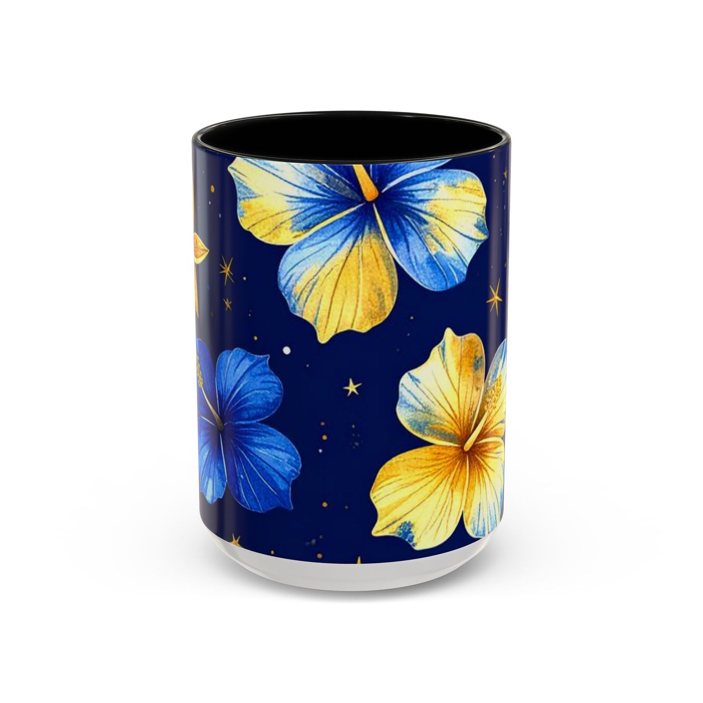 Tropical Floral Coffee Mug, Vibrant Hawaiian Mug, Flower Accent Mug, Gift for Coffee Lovers, Summer Vibes Mug, Floral Decor Mug