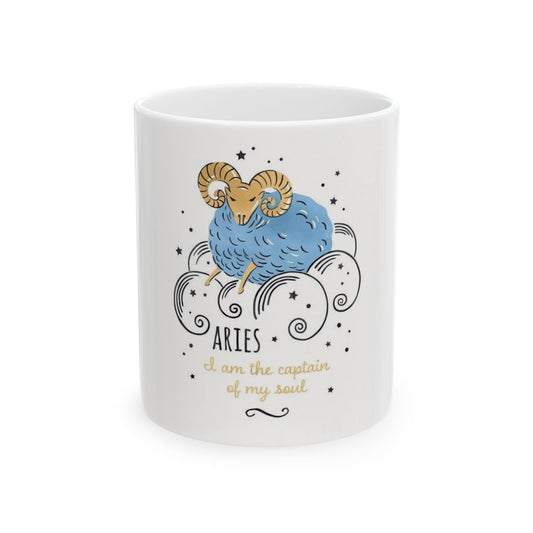 Aries Astrology Mug – Energy & Passion Quote Cup
