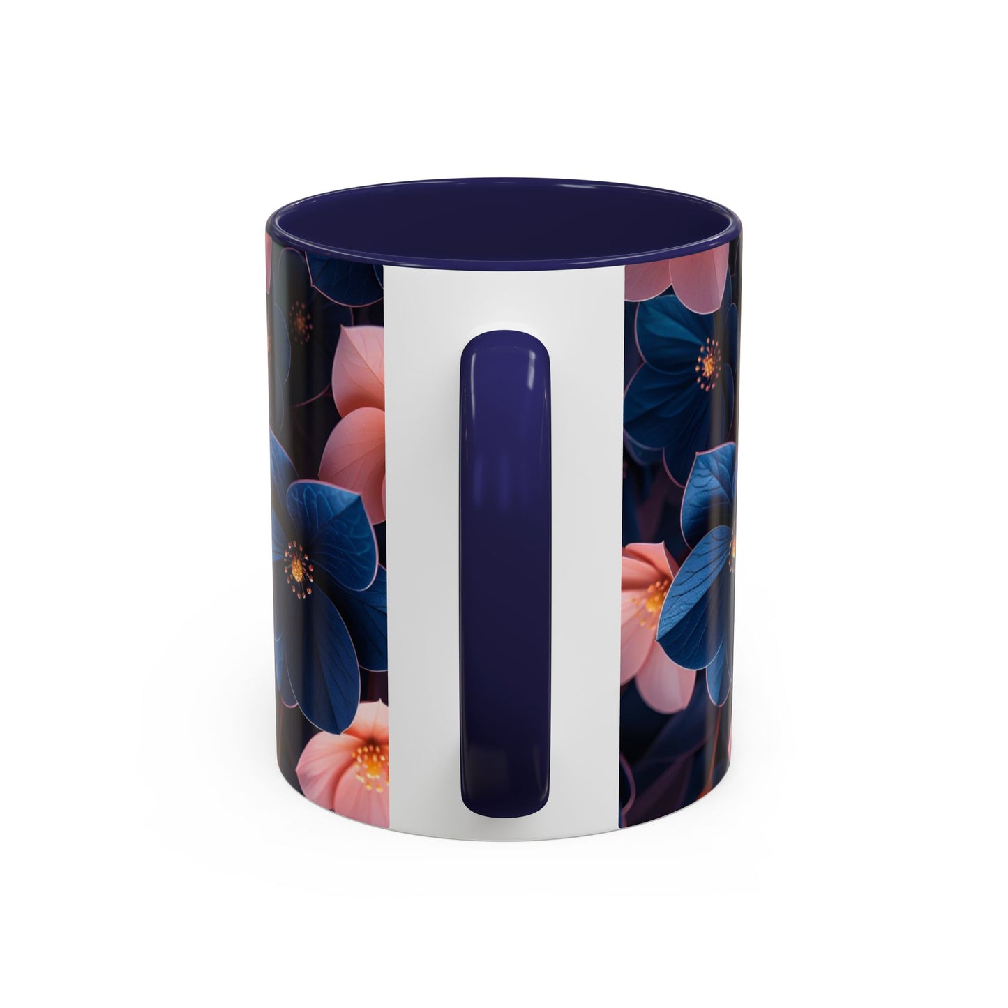 Floral Accent Coffee Mug | Stylish Drinkware for Flower Lovers, Gift for Gardeners, Home Decor, Spring Celebrations, Unique Gift Idea