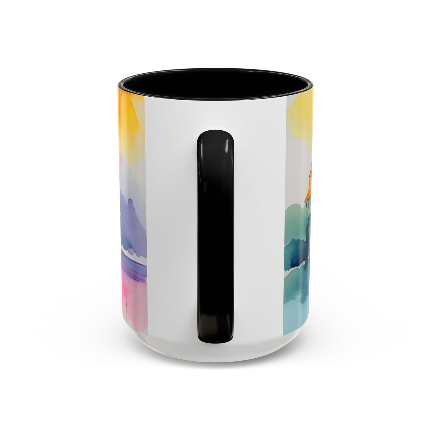 Colorful Landscape Coffee Mug, Artistic Coffee Cup, Vibrant Drinkware, Housewarming Gift, Nature Lover's Mug, Unique Home Decor