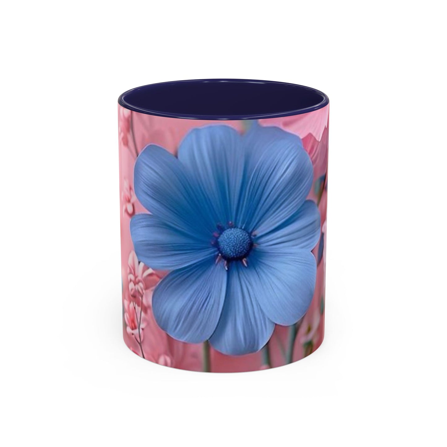 Floral Accent Coffee Mug - Vibrant Bloom Design, Gift for Flower Lovers, Coffee Break, Kitchen Decor, Mother's Day