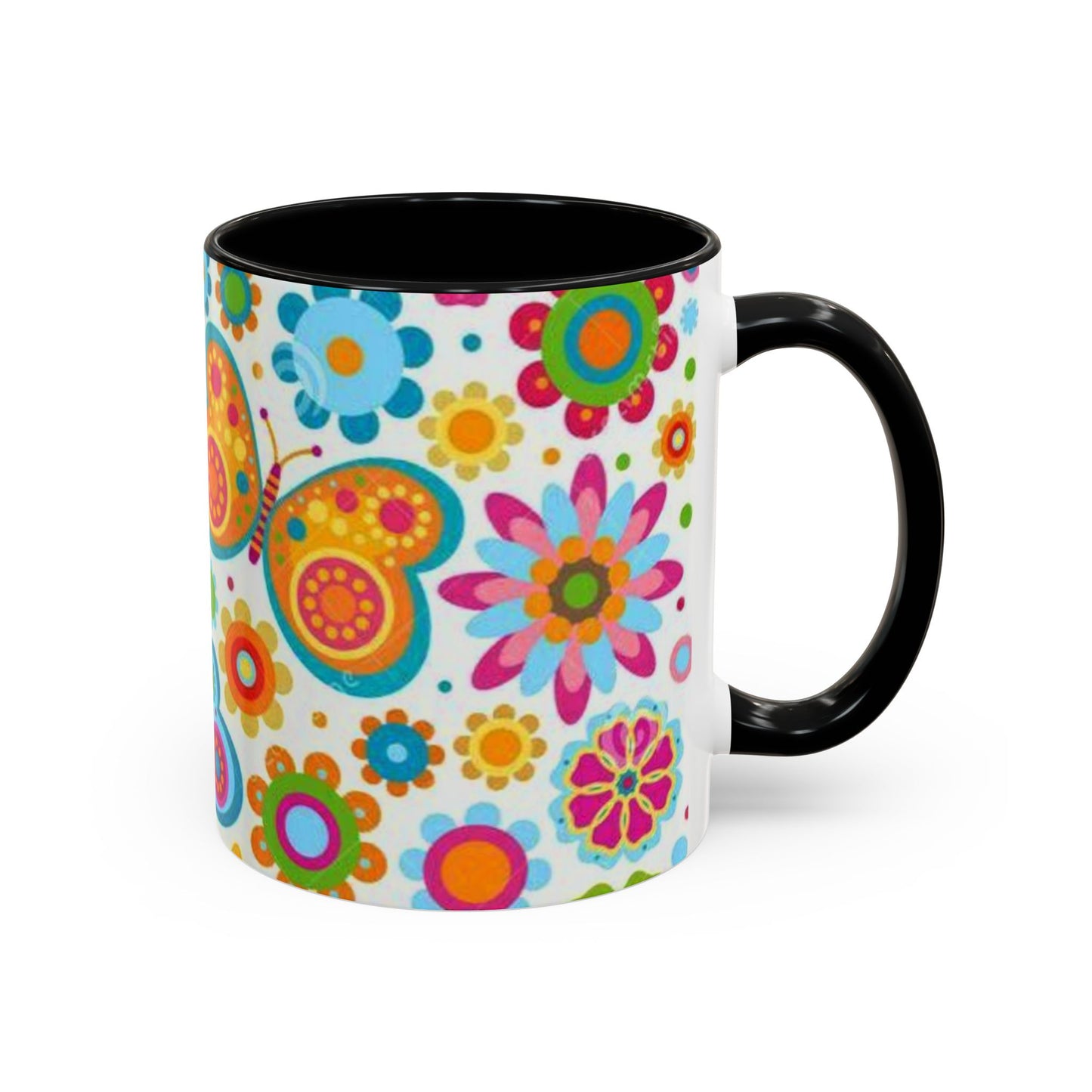 Butterfly Accent Coffee Mug (11, 15oz)