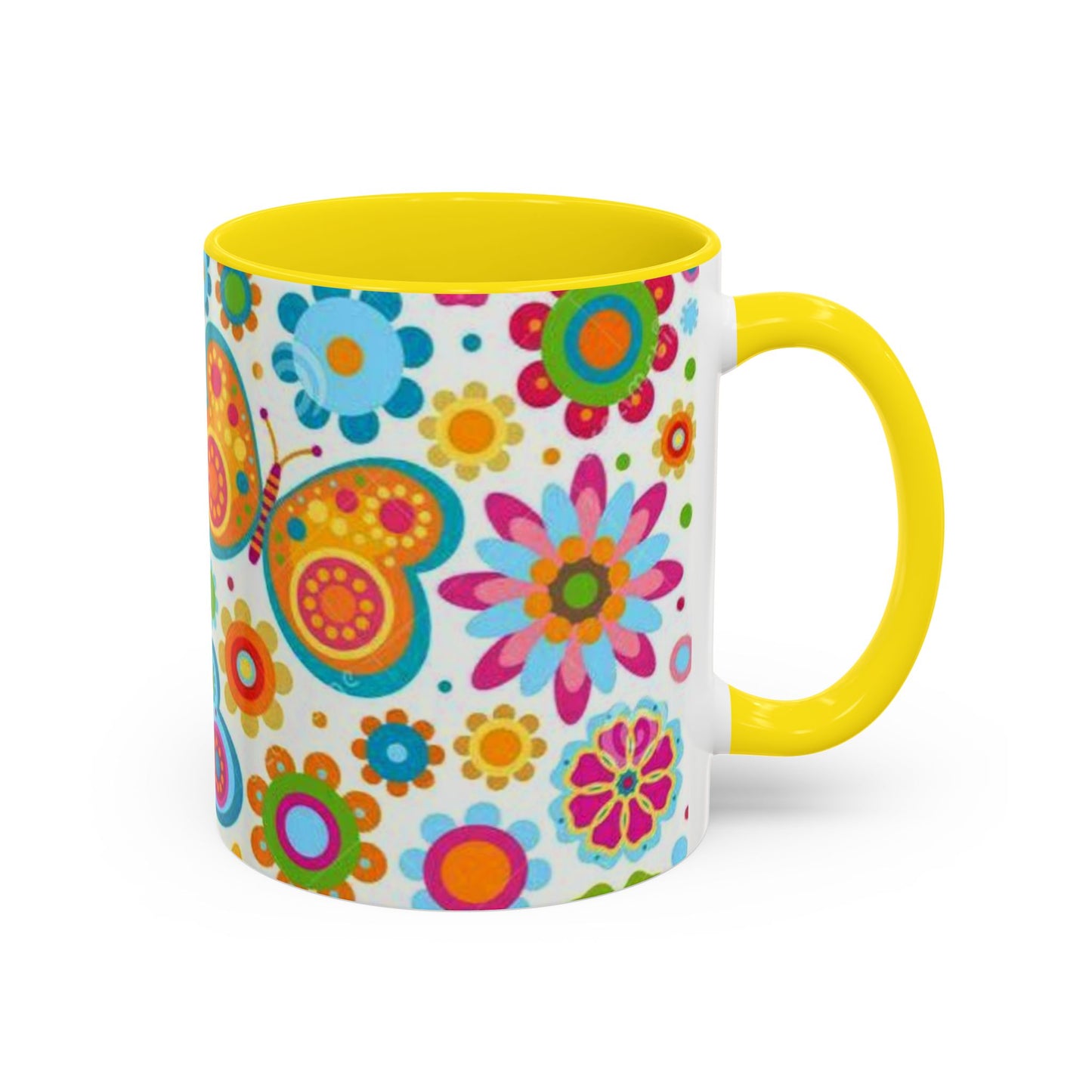 Butterfly Accent Coffee Mug (11, 15oz)