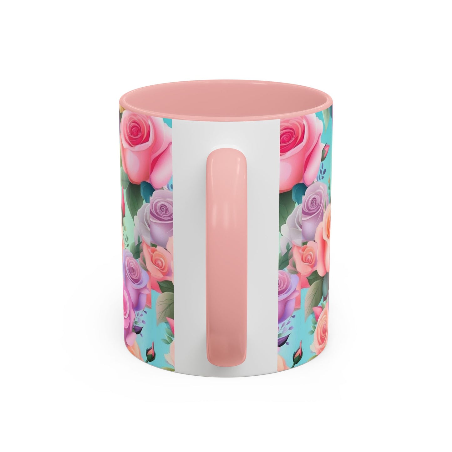 Floral Accent Coffee Mug | Vibrant Rose Design for Garden Lovers, Perfect Gift for Birthdays, Mother's Day, and All Occasions