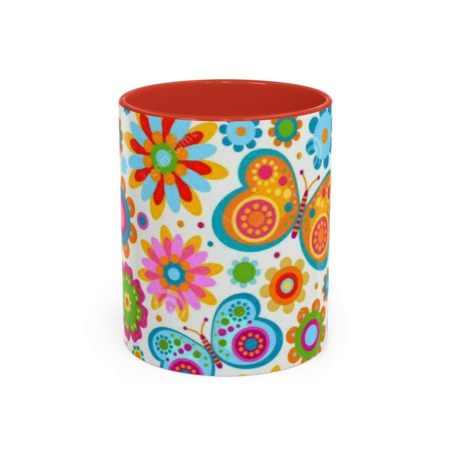 Butterfly Accent Coffee Mug (11, 15oz)