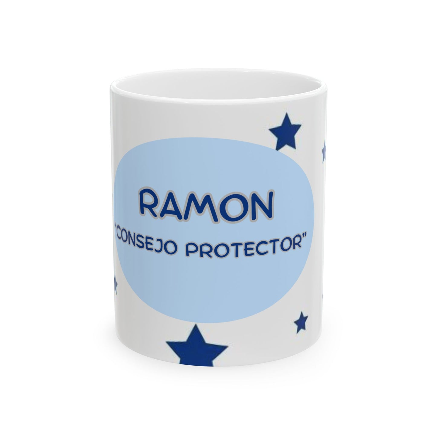Personalized Ceramic Mug with Star Design, Custom Coffee Cup, Gift for Friends, Family, Housewarming, Birthday, Unique Drinkware