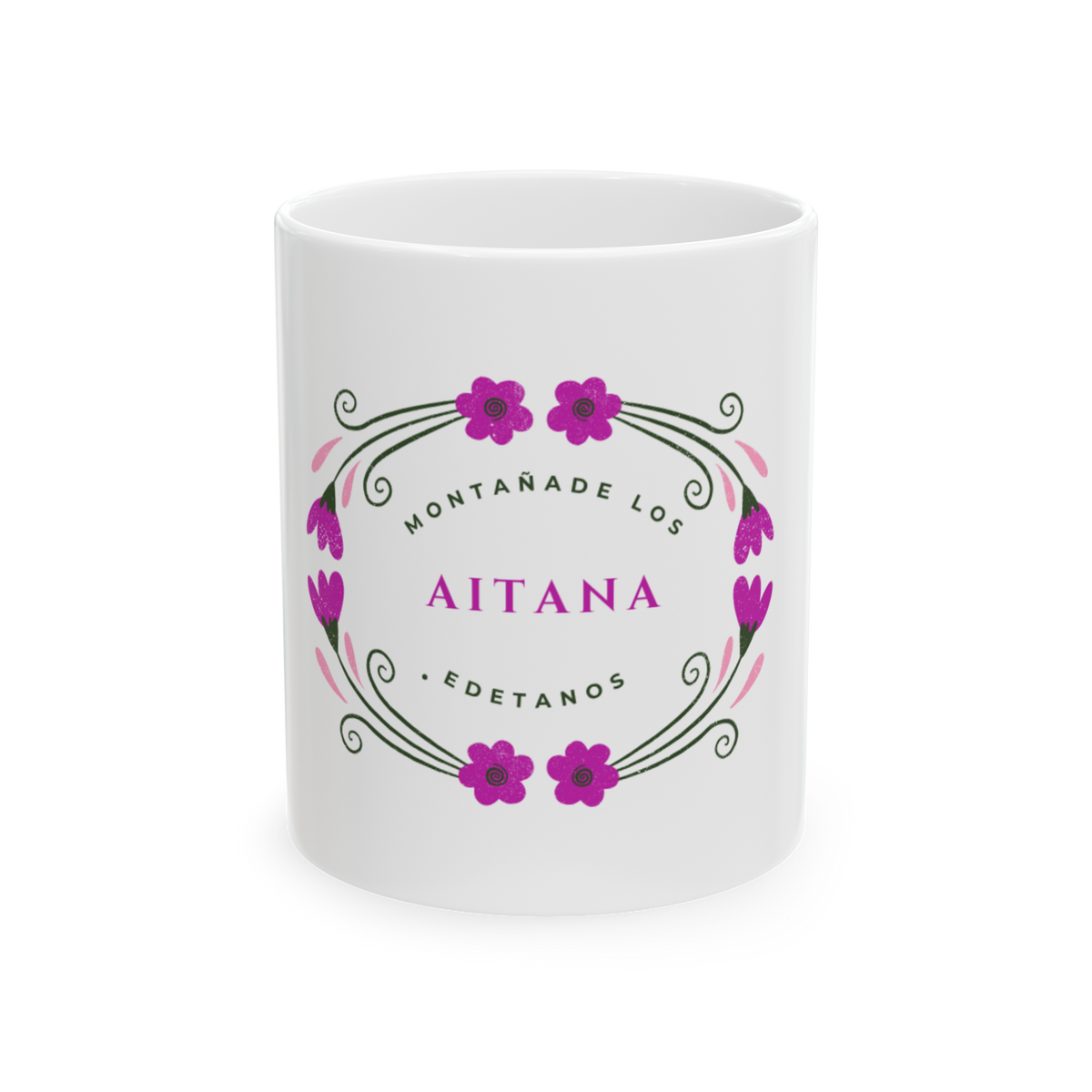 🌸 Taza Aitana – Montaña de los Edetanos | Diseño Floral