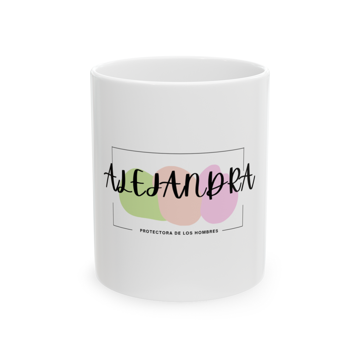 Taza Alejandra con Significado del Nombre | Protectora de los Hombres | Taza Moderna para Mujer |