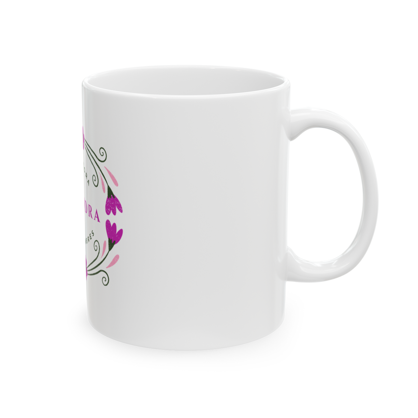 Taza Alejandra – Protectora de los Hombres | Diseño Floral