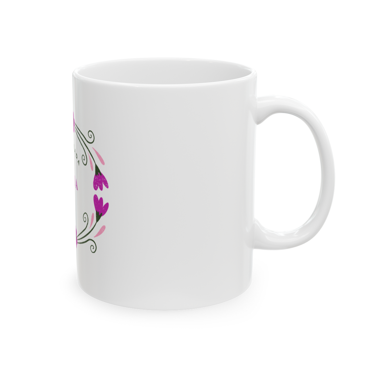 Taza Amaia 11 oz – “Hija Deseada” con Diseño Floral, Regalo Especial para Mamá, Hija o Mujer